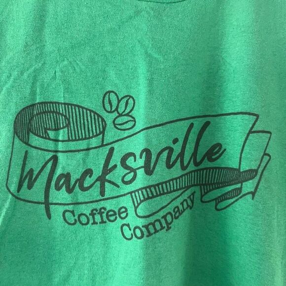 Macksville Coffee Company Graphic Tee Shirt T-Shirt USA Soft Spun Medium - Picture 2 of 5